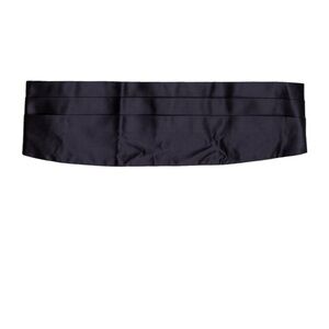 NWT Emporio Armani Navy Blue Silk Tuxedo Cummerbund